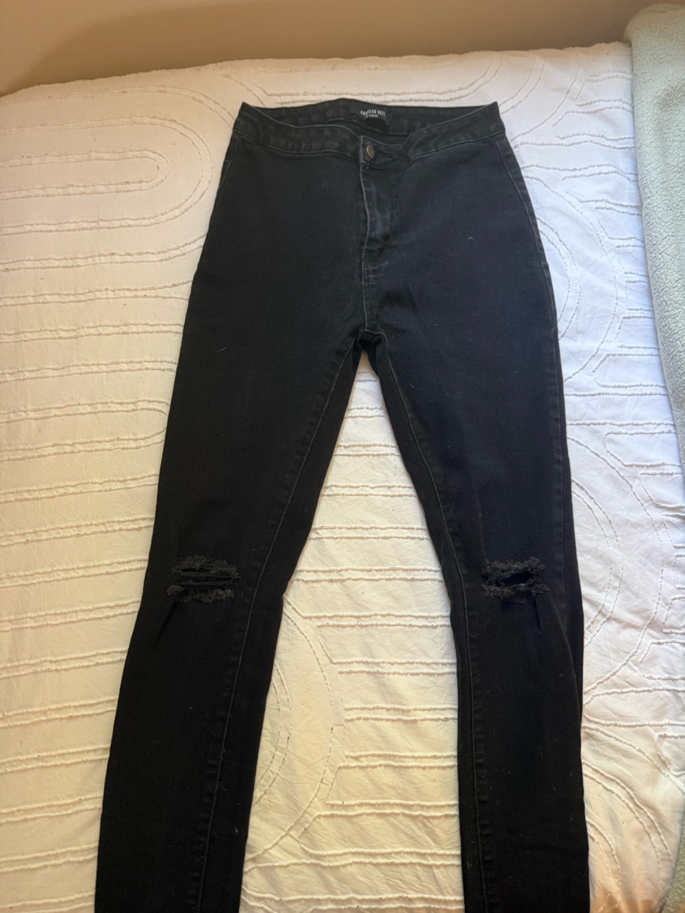 Lulu's Black Women's Skinny Distressed Jeans
